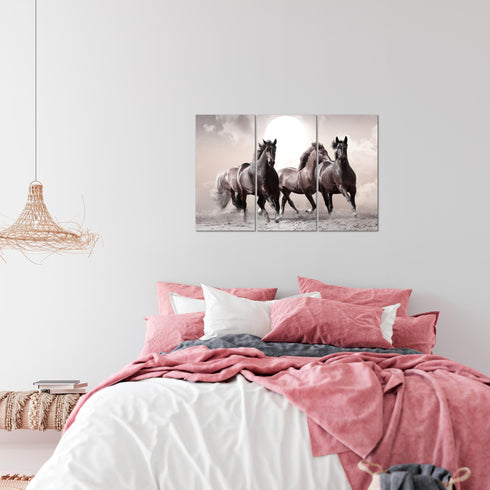 Wandbilder Wohnzimmer XXL Pferde Moderne Bilder Tiere